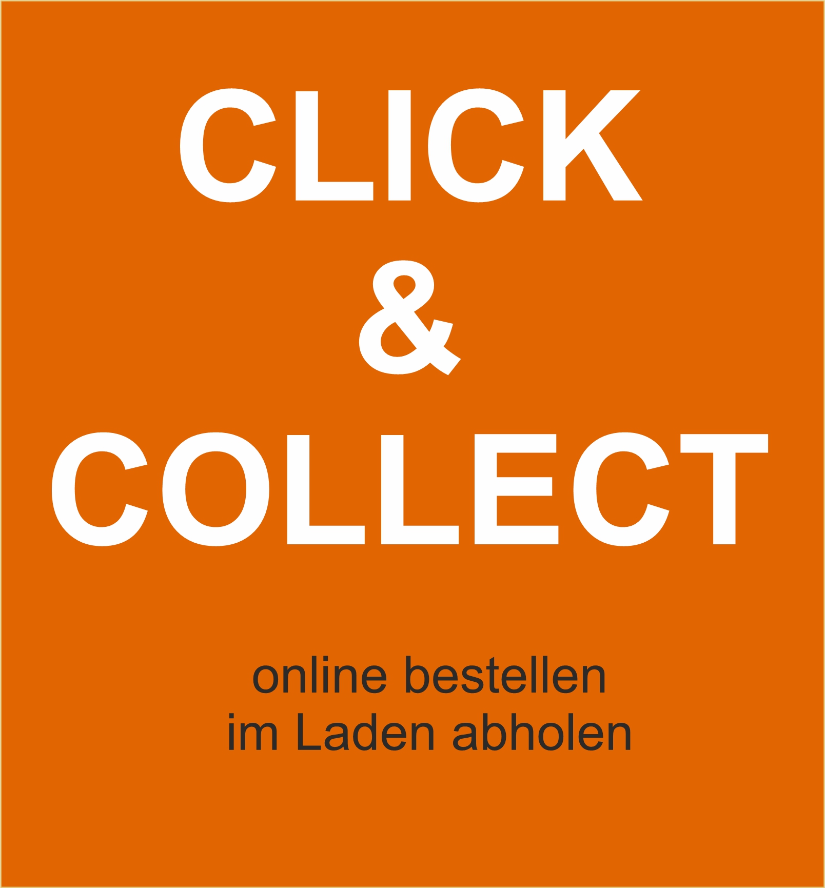 Online bestellen - im Laden abholen